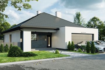  Projekt domu Geralt 3a25 (WRD2947) - projekt domu parterowego - Zdjęcie 1