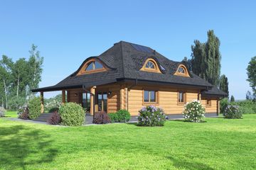  Projekt domu Chmielniki 87 dw (KRP2485) - projekt domu parterowego z poddaszem - Zdjęcie 2