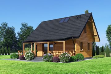  Projekt domu Gajówko 3 dws (KRP2486) - projekt domu parterowego z poddaszem - Zdjęcie 2