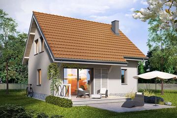  Projekt domu Werbena (WRN1509) - projekt domu parterowego z poddaszem - Zdjęcie 2