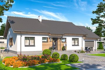  Projekt domu Tebe 3 G1 (WOE1164) - projekt domu parterowego - Zdjęcie 1