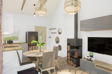  Projekt domu letniskowego D308 (WAI1419) - projekt domu letniskowego parterowego - Zdjęcie 5