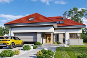  Projekt domu Hiacynt 6 (WAH2060) - projekt domu parterowego z poddaszem - Zdjęcie 3