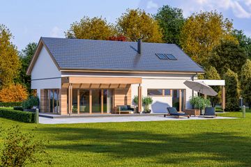  Projekt domu D316A (WAI1420) - projekt domu parterowego z poddaszem - Zdjęcie 2