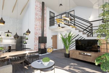  Projekt domu D316A (WAI1420) - projekt domu parterowego z poddaszem - Zdjęcie 7