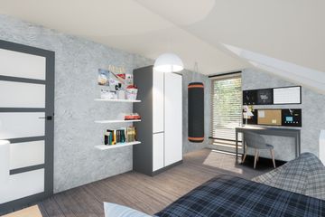  Projekt domu D316A (WAI1420) - projekt domu parterowego z poddaszem - Zdjęcie 12