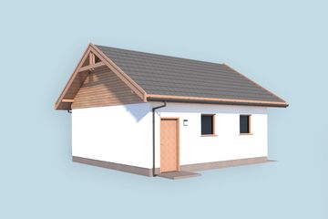  Projekt budynku gospodarczego G350 budynek gospodarczy (SLN2737) - projekt budynku parterowego - Zdjęcie 4