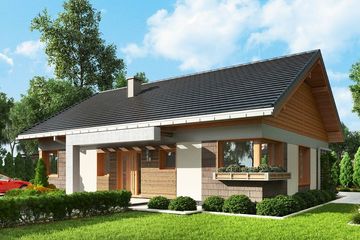  Projekt domu Asteria (1737) (KRD2864) - projekt domu parterowego - Zdjęcie 1