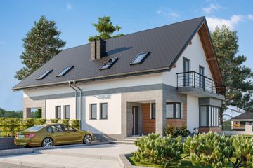  Projekt domu Beza Bo Duolit (1718) (KRD2865) - projekt domu parterowego z poddaszem - Zdjęcie 3