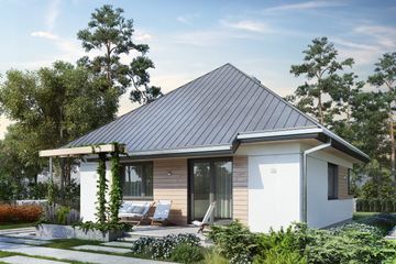  Projekt domu Fiołek (1731) (KRD2868) - projekt domu parterowego - Zdjęcie 3