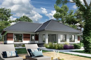  Projekt domu Kamieniec (1722) (KRD2874) - projekt domu parterowego - Zdjęcie 3