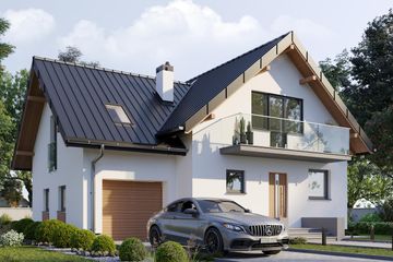  Projekt domu Koliba (1717) (KRD2875) - projekt domu parterowego z poddaszem - Zdjęcie 1