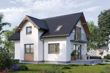  Projekt domu Koliba (1717) (KRD2875) - projekt domu parterowego z poddaszem - Zdjęcie 4