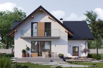  Projekt domu Koliba (1717) (KRD2875) - projekt domu parterowego z poddaszem - Zdjęcie 5