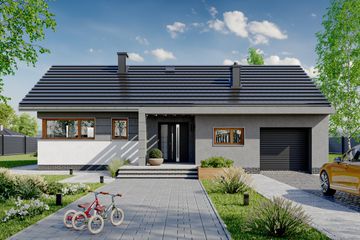  Projekt domu Lambert (1724) (KRD2877) - projekt domu parterowego - Zdjęcie 2