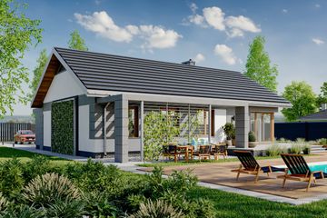  Projekt domu Lambert (1724) (KRD2877) - projekt domu parterowego - Zdjęcie 4