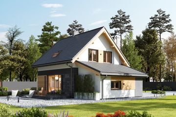  Projekt domu Smyk Nano (1746) (KRD2870) - projekt domu parterowego z poddaszem - Zdjęcie 4