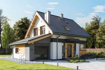  Projekt domu Smyk Nano (1746) (KRD2870) - projekt domu parterowego z poddaszem - Zdjęcie 5