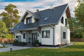  Projekt domu Tosia Prima (1745) (KRD2872) - projekt domu parterowego z poddaszem - Zdjęcie 1