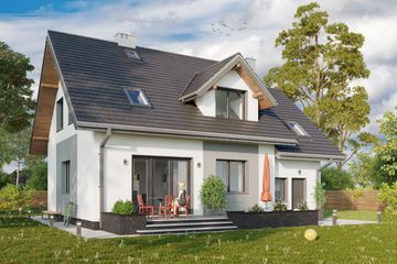  Projekt domu Tosia Prima (1745) (KRD2872) - projekt domu parterowego z poddaszem - Zdjęcie 4