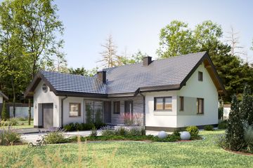  Projekt domu Tymianek (1730) (KRD2880) - projekt domu parterowego - Zdjęcie 1