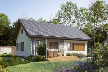  Projekt domu Tymianek (1730) (KRD2880) - projekt domu parterowego - Zdjęcie 2