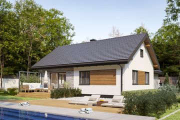  Projekt domu Tymianek (1730) (KRD2880) - projekt domu parterowego - Zdjęcie 4