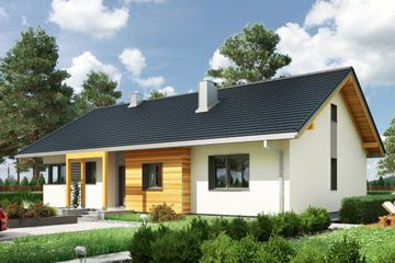  Projekt domu Zyta (1725) (KRD2881) - projekt domu parterowego - Zdjęcie 1