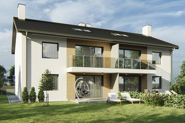  Projekt domu Merlin 3 - dwulokalowy segment p (WRD3071) - projekt domu z pełnym piętrem i poddaszem - Zdjęcie 2