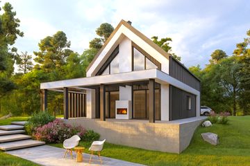  Projekt domu Sej-pro 074 energo (ELW1055) - projekt domu parterowego z poddaszem - Zdjęcie 1