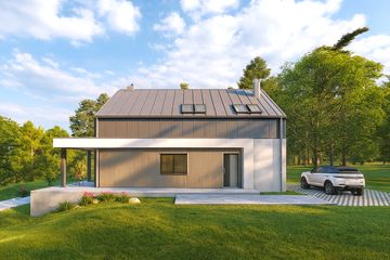  Projekt domu Sej-pro 074 energo (ELW1055) - projekt domu parterowego z poddaszem - Zdjęcie 3