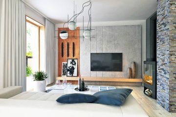  Projekt domu Głuszec III z garażem 1-st. bliźniak [A-BL] (WRF2300) - projekt domu parterowego z poddaszem - Zdjęcie 5