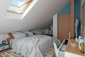  Projekt domu Głuszec III z garażem 1-st. bliźniak [A-BL] (WRF2300) - projekt domu parterowego z poddaszem - Zdjęcie 6