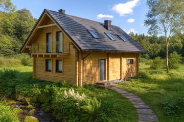  Projekt domu L-300 (SLU1019) - projekt domu parterowego z poddaszem - Zdjęcie 2