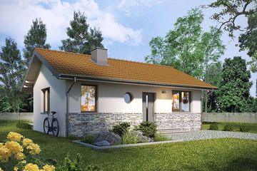  Projekt domu Jeżówka (WRN1510) - projekt domu parterowego - Zdjęcie 1