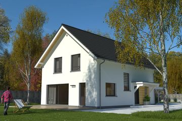  Projekt domu eko Typowy 56 (KKE1056) - projekt domu parterowego z poddaszem - Zdjęcie 4