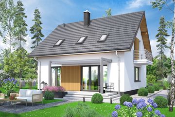  Projekt domu Comodo (WOF1146) - projekt domu parterowego z poddaszem - Zdjęcie 3