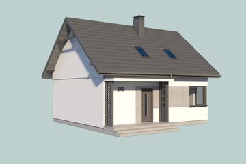  Projekt domu Sevilla 3 (SLN2747) - projekt domu parterowego z poddaszem - Zdjęcie 3