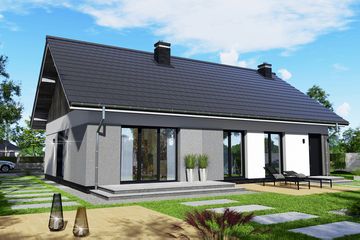  Projekt domu Tani w budowie (LUZ1000) - projekt domu parterowego - Zdjęcie 2