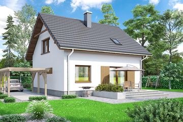  Projekt domu Monte 4 (WOF1147) - projekt domu parterowego z poddaszem - Zdjęcie 4