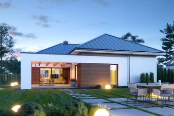  Projekt domu Hiacynt 5 (WAH2061) - projekt domu parterowego - Zdjęcie 2