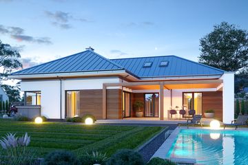  Projekt domu Hiacynt 5 (WAH2061) - projekt domu parterowego - Zdjęcie 4