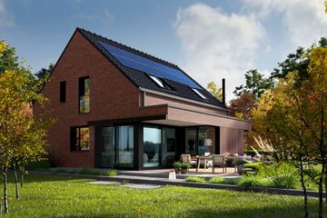 Projekt domu Mini 13 PLUS (wersja B) energo plus - parterowy z poddaszem dom o powierzchni 137,94 m², dach dwuspadowy - ujęcie 3