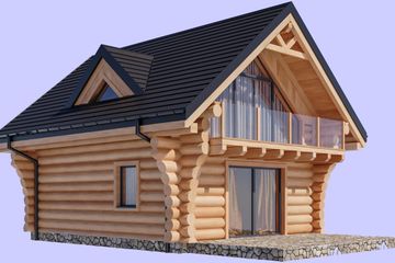  Projekt domu L-305 (SLU1020) - projekt domu parterowego z poddaszem - Zdjęcie 3