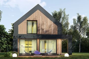  Projekt domu uA193 (WCB1264) - projekt domu parterowego z poddaszem - Zdjęcie 2