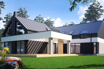  Projekt domu uA197 (WCB1266) - projekt domu parterowego z poddaszem - Zdjęcie 1