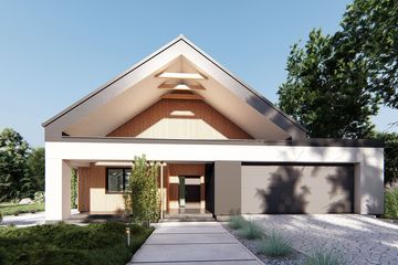  Projekt domu uA200 (WCB1268) - projekt domu parterowego - Zdjęcie 1