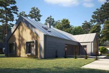  Projekt domu uA201 (WCB1269) - projekt domu parterowego - Zdjęcie 2