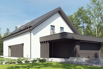  Projekt domu uA202 (WCB1270) - projekt domu parterowego z poddaszem - Zdjęcie 1