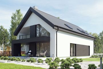  Projekt domu uA202 (WCB1270) - projekt domu parterowego z poddaszem - Zdjęcie 2